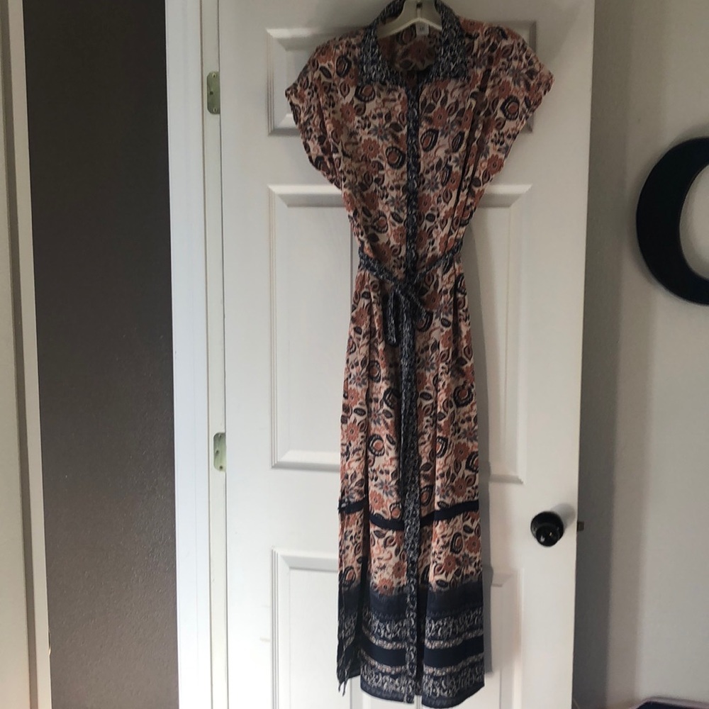 Floral maxi dress plus size